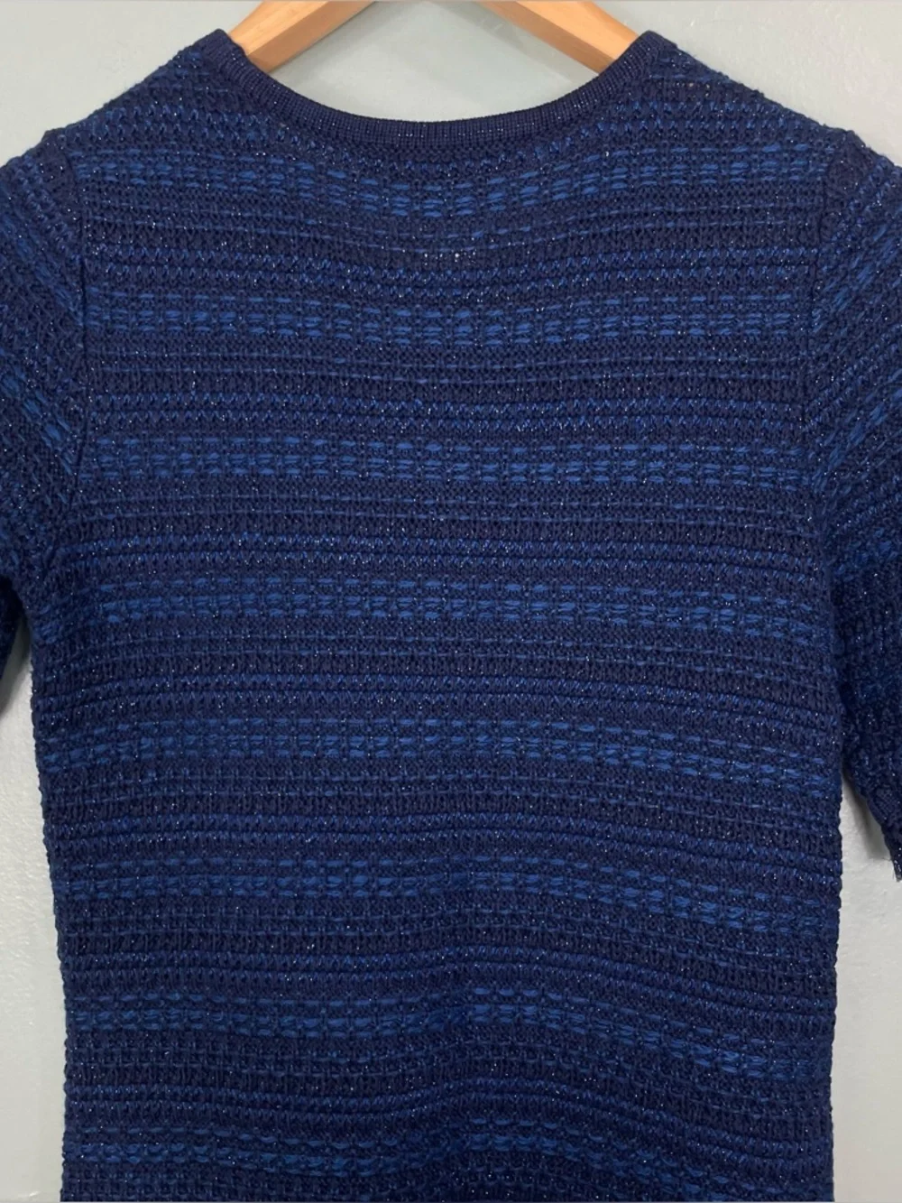 Lilly‎ Pulitzer Beckington Mini Sweater Dress Tweed Navy Blue Women Small
